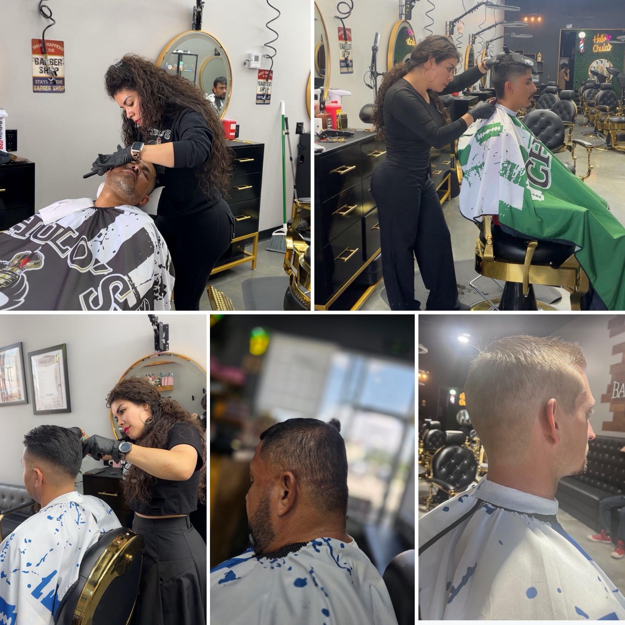 Fresh cut at Chulo's Barbershop