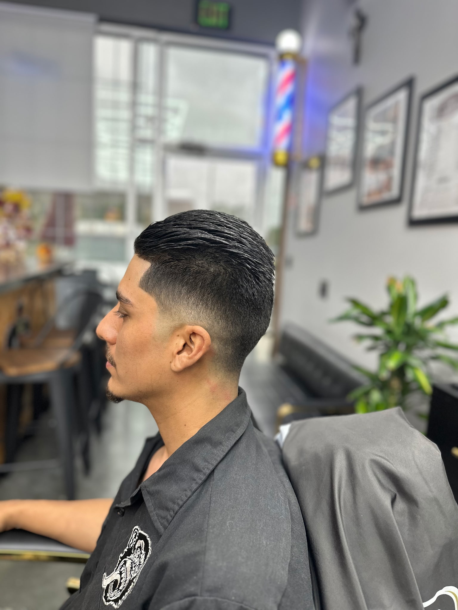 Fresh cut at Chulo's Barbershop